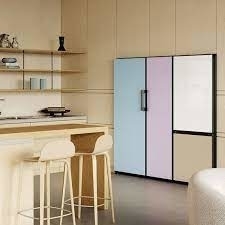 HELADERA SAMSUNG BESPOKE SATIN GRAY RB33A307031 - tienda online