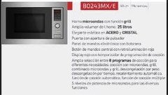 Microondas de Empotrar Bompani 25 Lts con Grill - cocinasonline