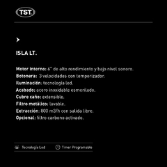 TST Campana Extractora Para Isla Modelo LT - cocinasonline