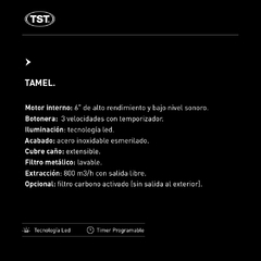 TST Campana Extractora Para Pared Modelo Tamel 90 - tienda online