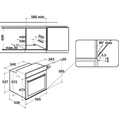 Ariston Horno eléctrico FI5 851 C I X 16 Programas con Comando Monodial - cocinasonline