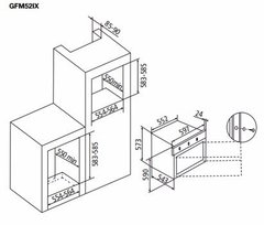 GLEM HORNO ELECTRICO DE 60 CM GFS93IX - comprar online