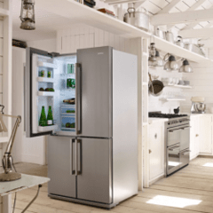 Heladera Smeg Side By Side Modelo FQ75XPED - tienda online