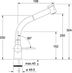 Franke Griferia Modelo Curve Pull Out - comprar online