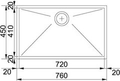 Franke Bacha Planar Simple Modelo PPX 110-72 - comprar online