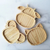 Platos de madera Animales