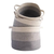 CANASTO ALGODON BLANCO / GRIS
