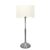 Lampara de mesa platil base bombe recta