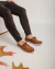 Mocasines de cuero Boston brown super flexibles Modelo - Palm Shoes