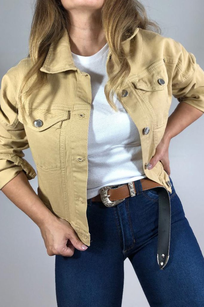 chaqueta camel