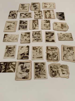 LOTE DE 29 ANTIGUAS FOTOGRAFIAS P/ADULTOS PORTUGUES HISTORIETA