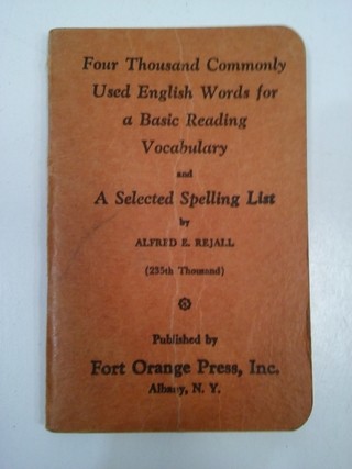 4000 COMMONLY USED ENGLISH WORDS, ALFRED E. REJALL (USADO)