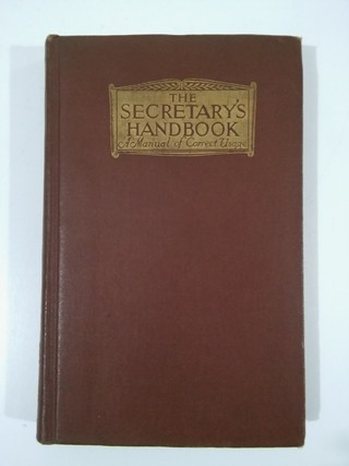 THE SECRETARY’S HANDBOOK, S. A. TAINTOR- K. M. MONRO INGLÉS (USADO)