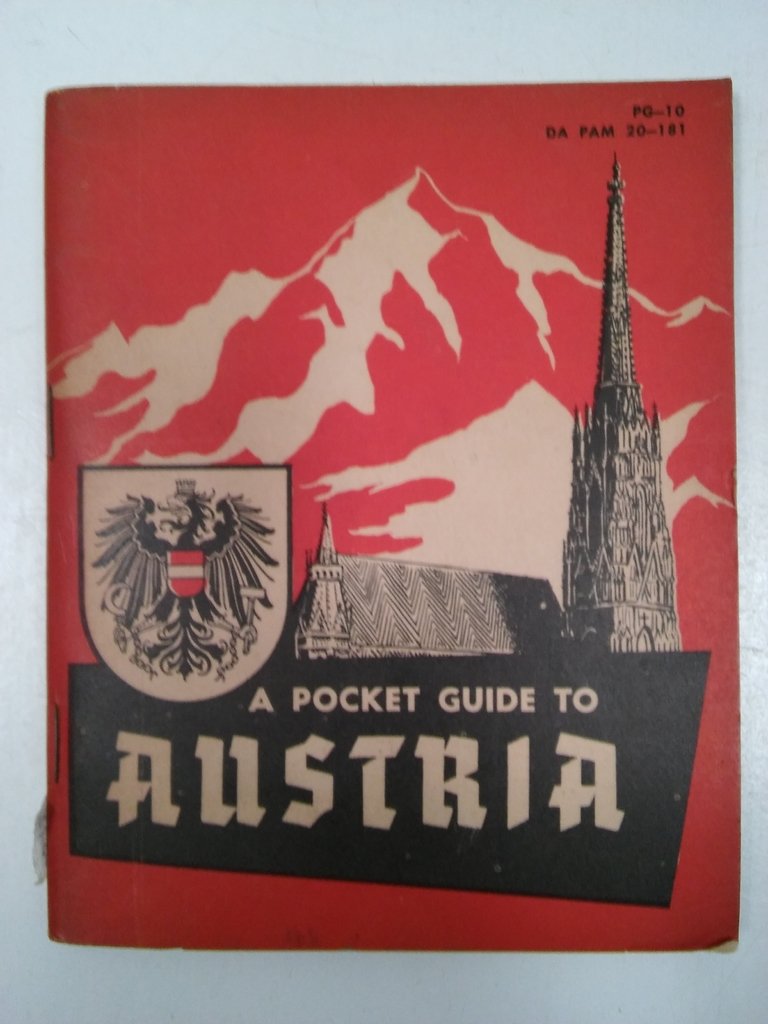 A POCKET GUIDE TO AUSTRIA, DEPARTMENT OF THE US ARMY 1953 (USADO)
