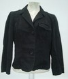 SACO BLAZER MUJER GAP MANGA ¾ DE LINO NEGRO TALLE S (USADO)