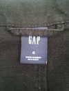 SACO BLAZER MUJER GAP MANGA ¾ DE LINO NEGRO TALLE S (USADO)