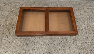 ESTANTERÍA REPISA CAJA ANTIGUAMADERA PUERTAS P/LLAVES 73X38 (USADO)