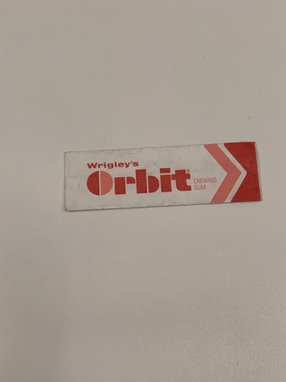ANTIGUO ENVOLTORIO CHICLE WRIGLEY ‘S ORBIT