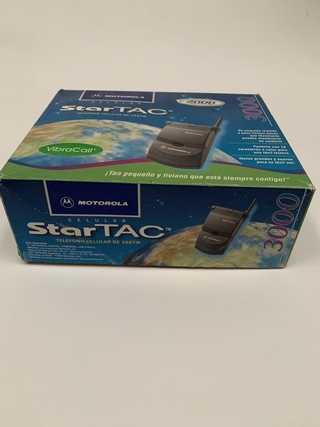 CAJA ORIGINAL RETRO VACÍA STARTAC TELÉFONO CELULAR DE VESTIR