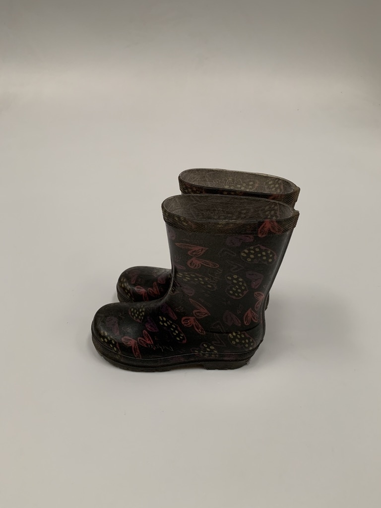 BOTAS DE LLUVIA ESTAMPADAS MARIPOSAS TALLE 27 (USADO)