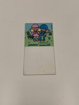 PEQUEÑA MINI PIZARRA BILLIKEN ACRILICA LIN Y LINU RETRO 11,5x6cm