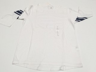 REMERA MANGA ¾ ALGODÓN BLANCA UNIQLO TALLE 11 PARA NENA (NUEVO)