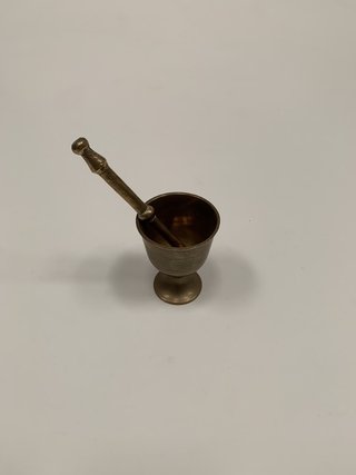 ANTIGUO MORTERO DE BRONCE 7CM (USADO)