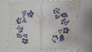INDIVIDUAL / CARPETA / MINIMANTEL RECTANGULAR DE ALGODÓN (USADO)