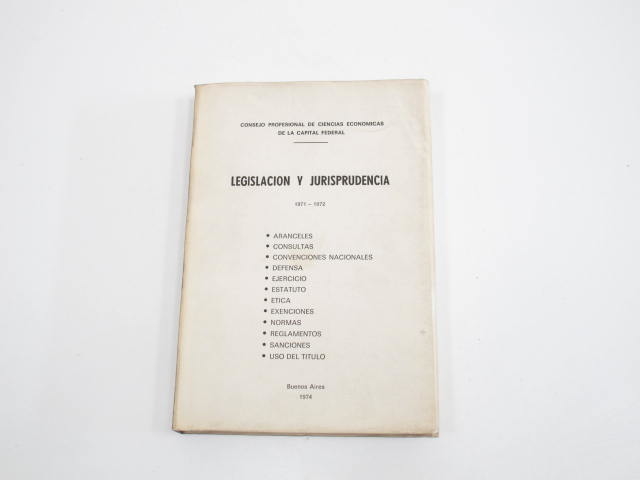 LEGISLACIÓN Y JURISPRUDENCIA 1971-1972 (USADO)