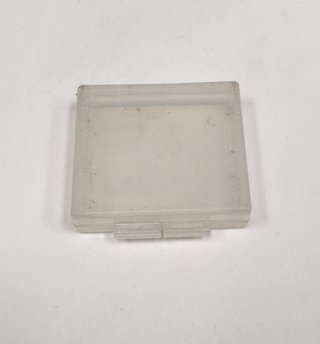 CAJA ESTUCHE PLÁSTICO INDIVIDUAL P/ BATERÍA TRANSP 45x42 mm (USADO)