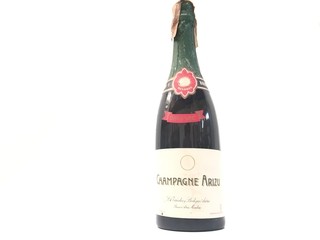 ANTIGUAS BOTELLAS LLENA DE CHAMPAGNE ARIZU DEMI SEC