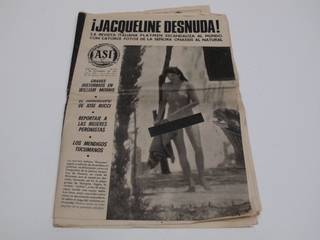 ANTIGUA REVISTA ASI, ¡JACQUELINE DESNUDA! - 1972 (USADO)