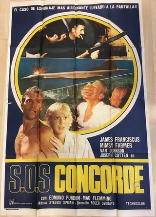 AFICHE POSTER ORIGINAL S.O.S CONCORDE 1979, RUGGERO DEODATO (USADO)