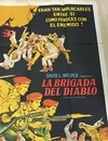 AFICHE POSTER CINE ORIGINAL LA BRIGADA DEL DIABLO 1968 (USADO) - tienda online
