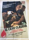 AFICHE POSTER ORIGINAL EL CASO CLAUDIA 1979, M. BORGES (USADO)