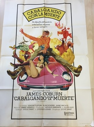 AFICHE POSTER CINE CABALGANDO CON LA MUERTE 1972, S. IHNAT (USADO)