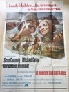 AFICHE POSTER ORIGINAL EL HOMBRE QUE SERÍA REY 1975, HUSTON (USADO)
