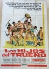 AFICHE POSTER ORIGINAL LOS HIJOS DEL TRUENO 1962, D. TESSARI (USADO)