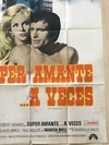 AFICHE POSTER ORIGINAL SUPER AMANTE… A VECES 1968, M. BALDI (USADO) en internet