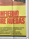 AFICHE POSTER ORIGINAL INFIERNO SOBRE RUEDAS 1975, J. KAPLAN (USADO) en internet