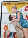 AFICHE POSTER ORIGINAL CAMA CON MÚSICA 1970 JOHN HILBARD (USADO) - Chau Cosas