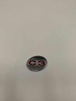 INSIGNIA LOGO CITROEN C3 OVALO ORIGINAL P/ BAÚL (10157) (USADO)