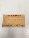 ANTIGUA TARJETA DE NEGOCIO PORTEÑO “CASA CRISTY” (USADO)