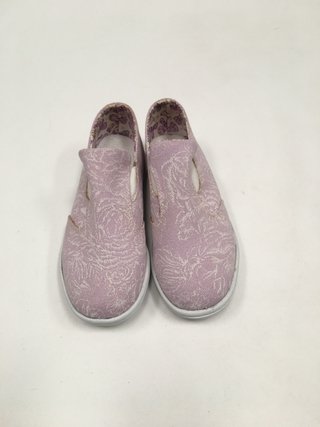 ALPARGATAS PANCHAS LILA FLOREADA 2DA SELECCIÓN T. 27 (7844) (NUEVO)