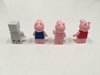 MUÑEQUITOS LEGO PEPPA PIG X4 (CERDITOS Y ROBOT) 4 X 2,5 CM (USADO) - comprar online