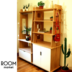 Pack de 2 Muebles , Placard y Mueble Multiuso en paraiso