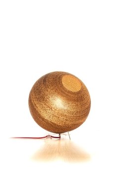Lámpara de cartón Estepa de piso 35cm. Diseño sustentable.