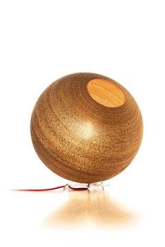 Lámpara de cartón Estepa de piso 45cm. Diseño sustentable.