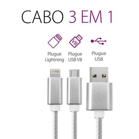 Cabo lightning V8 USB IOS