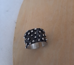 Anillo Bowie Plata Negra - comprar online